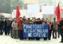 Manifestim në Munih – Lufta e punëtorëve në Kosovë kundër privatizimit dhe shfrytëzimit