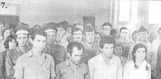 ORGANIZATA PËR REPUBLIKË – PKMLSHJ – Fakte, dokumente dhe dëshmi Kadrie Gashi para gjyqit armik bashkë me shokë të tjerë, ishin grupi i parë i zbuluar i PKMLSHJ në nëntor 1981