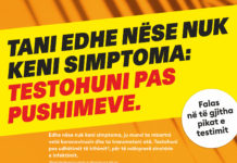 TANI EDHE NËSE NUK KENI SIMPTOMA: TESTOHUNI PAS PUSHIMEVE.