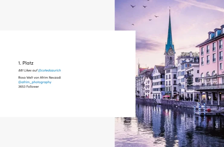 “Bota rozë” e Afrim Nevzadit – përsëri top-fotograf i javës në Zürich, me 881 Likes në @cotedazurich